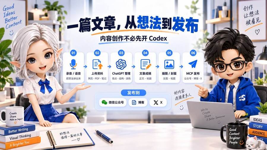 文章从想法到发布的完整工作流